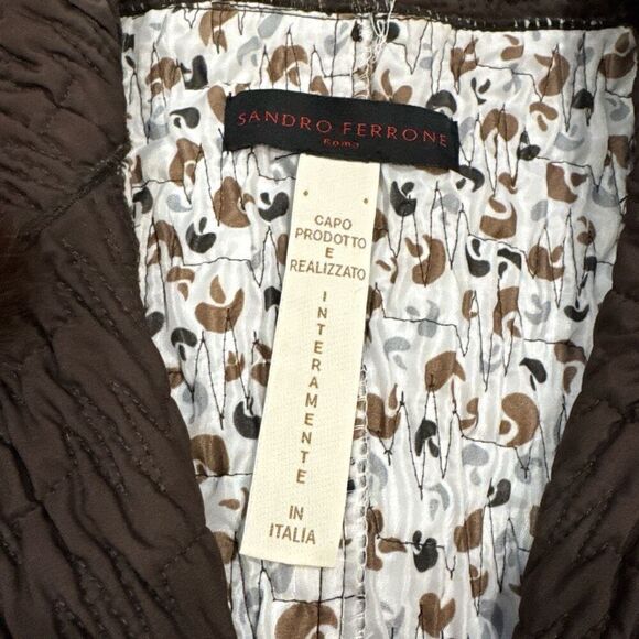 Sandro Ferrone Fur Lined Jacket size 44 (US 8) - Picture 2 of 6